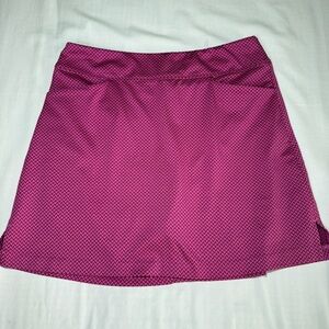 Lady Hagen Golf Skort Pink Chevron Size 12 Pockets Built In Shorts Tennis Women
